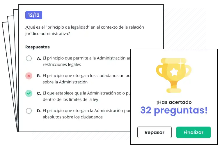 Vista de práctica y tests
